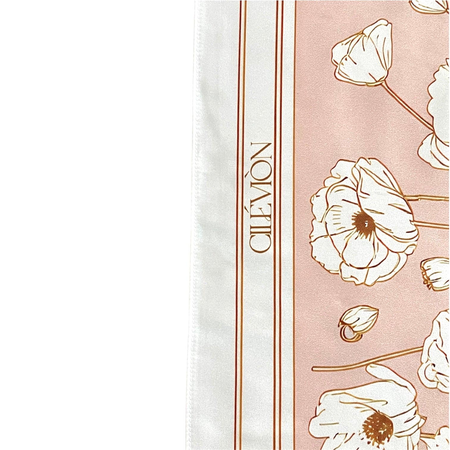 VINTAGE POPPÝ SATIN SCARF | BLUSH PINK