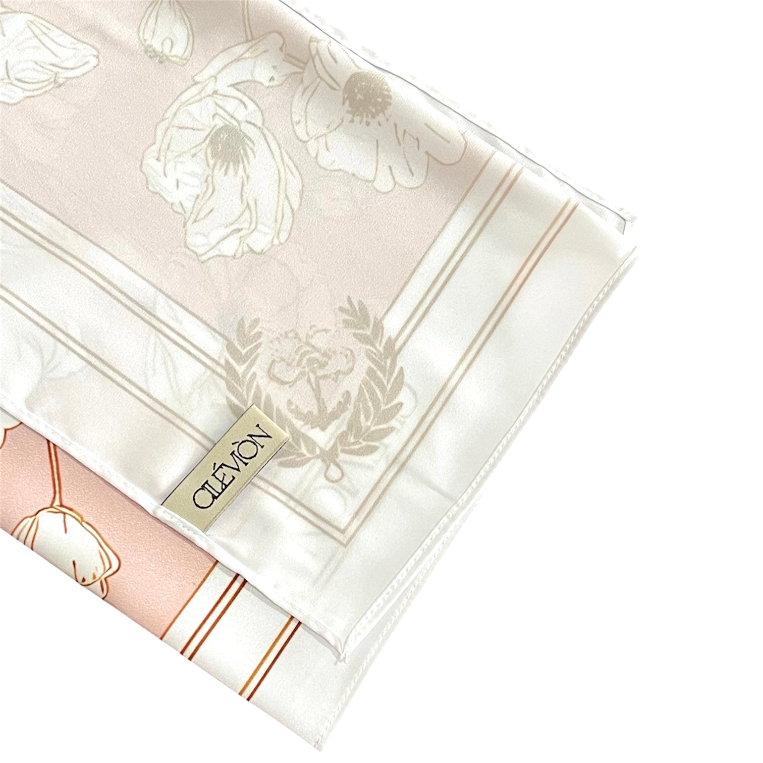 VINTAGE POPPÝ SATIN SCARF | BLUSH PINK