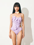 Lavender Ruffle | Classic One-Piece Swimsuit