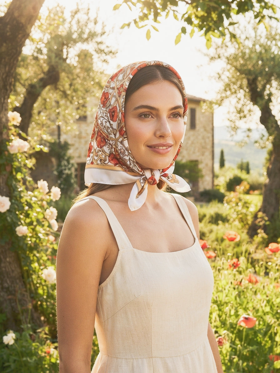 The Signature Bloom Scarf | Floral Scarf & Shawl
